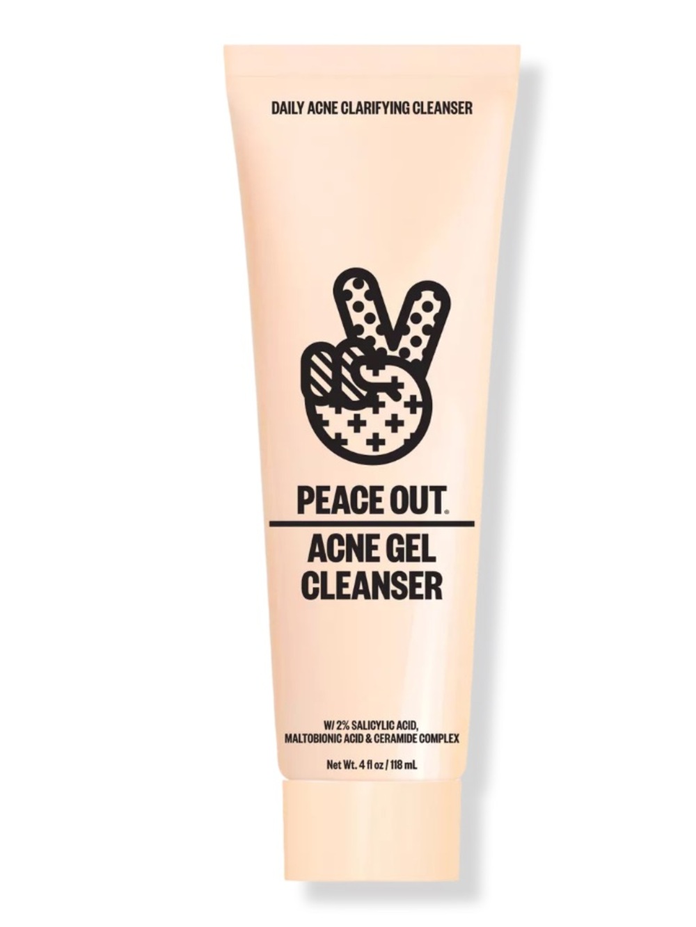 Peace Out 2% Salicylic Acid Acne Gel Cleanser 4oz BRAND NEW IN BOX